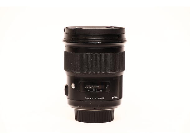 Sigma 50mm f/1.4 DG Art, BRUKT BRUKT, Se beskrivelse, for Nikon F 