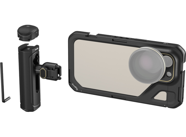SmallRig 4392 Mobile Video Kit, tohånds Mobile Video Cage for iPhone 15 Pro Max 