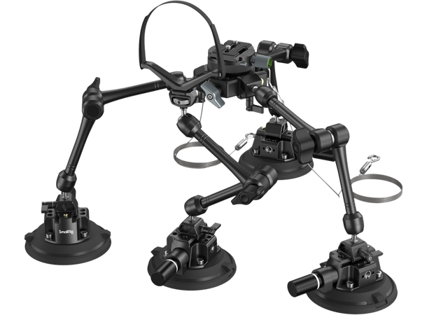 Smallrig 3565 Sugekopp 4-arm Kit Komplett Sugekoppkit for Kameramontering 