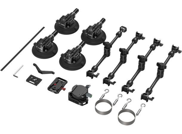 Smallrig 3565 Sugekopp 4-arm Kit Komplett Sugekoppkit for Kameramontering 