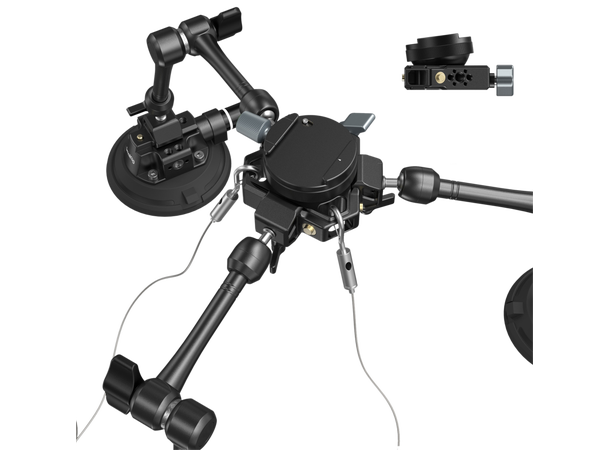 Smallrig 3565 Sugekopp 4-arm Kit Komplett Sugekoppkit for Kameramontering 