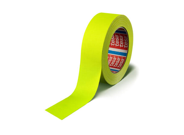 Tesa® 4671 Highlight Gaffa Tape Gul 25mm x 25m, fluoriserende gul tape 
