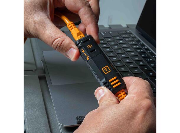 TetherPro Optima 10G TetherBoost USB-C Forlengelseskabel (4,8 m) Oransje 