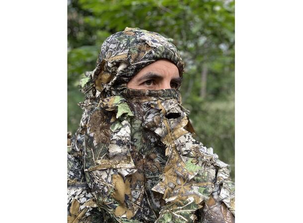 Tragopan 3D kamuflasjehette V2 Praktisk hette i 3D matreal 