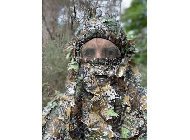 Tragopan 3D kamuflasjehette V2 Praktisk hette i 3D matreal 