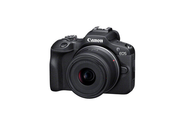 Canon EOS R100 +  RF-S 18–45MM IS STM 24,2 MP. APS-C.