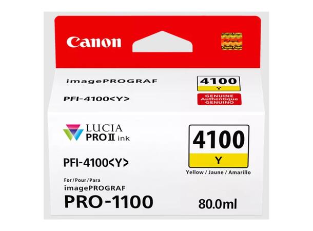 Canon INK PFI-4100 Yellow Blekk til imagePROGRAF PRO-1100 