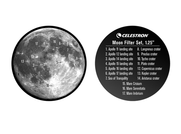 Celestron Månefilterpakke 1,25" Filtersett for se på månen. 