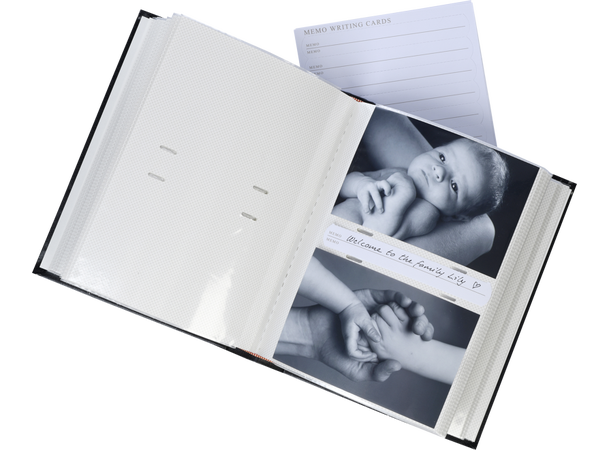 Focus Prestige Super 200 10x15 Sort Flott bokalbum med lommer 