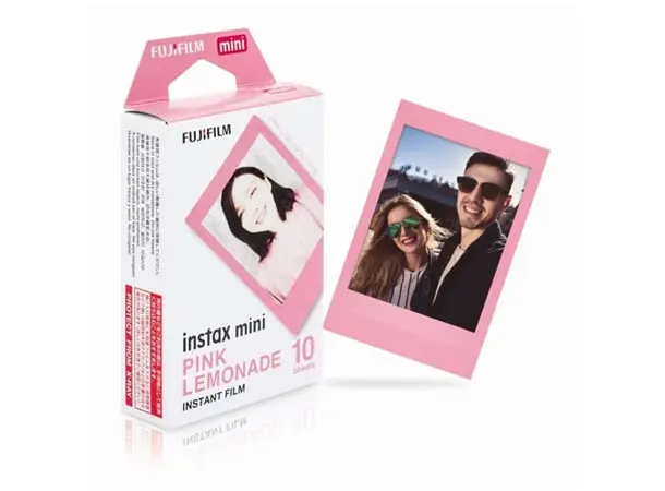 Fujifilm Instax Film mini Pink Lemonade 10 bilder, fargefilm Fuji Instax mini 