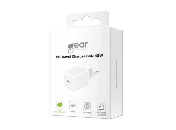 Gear Lader 220V 1xUSB-C PD/PPS 45W Hvit 