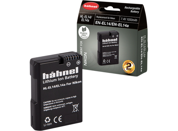 Hahnel Batteri HL-EL14/14A Erstatning for Nikon EN-EL14(A) 