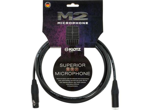 Klotz M2 Superior mic cable Neutrik XLR 30 cm 