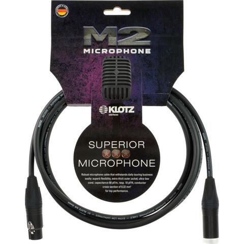 Klotz M2 Superior mic cable Neutrik XLR 30 cm