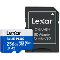 Lexar microSDHC Blue Plus UHS-I 256 GB up to 170MB/s read C10/A2/U3 (V30)