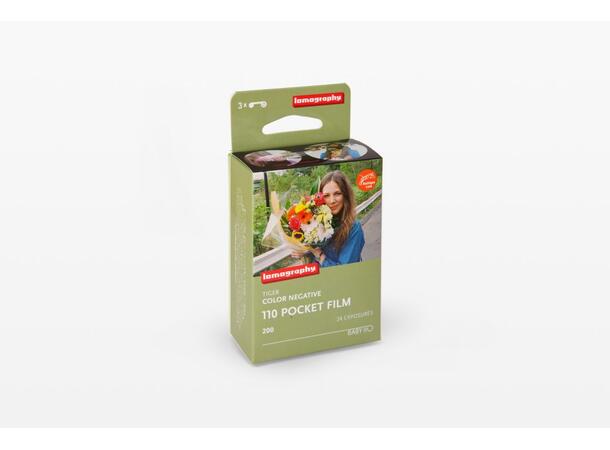 Lomography Color Tiger 110 ISO 200 3pkn ISO/ASA 200. 110 negativ fargefilm 