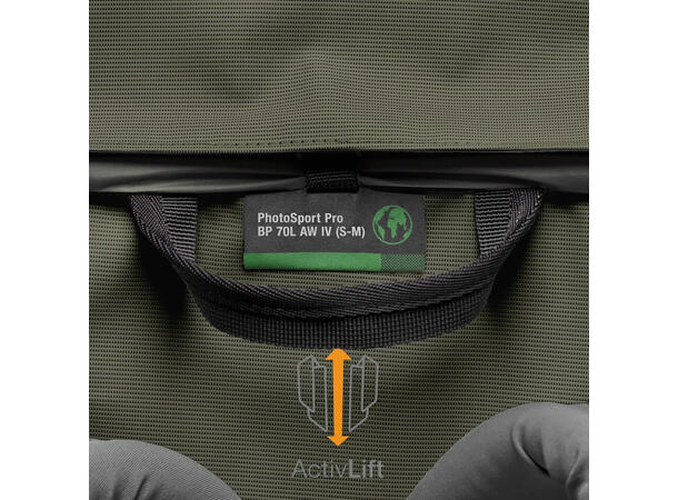 Lowepro PhotoSport Pro 70L AW IV str S-M, Dark Green 