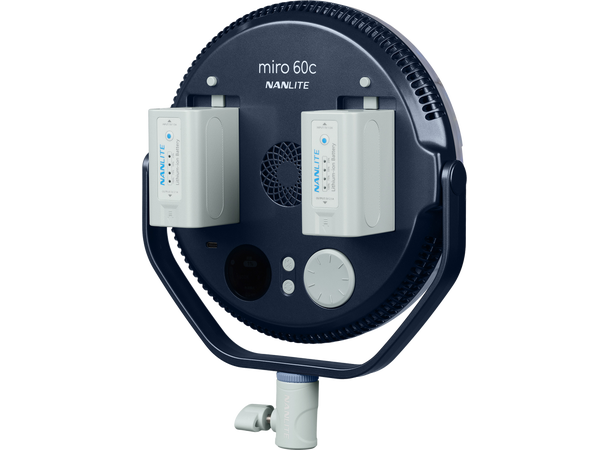 Nanlite Miro 60c LED Full-color, Rundlys Kompakt og kraftig LED-lys Midnight blue 