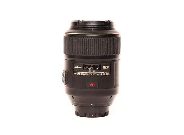 Nikon 105mm AF-S 1:2.8G Micro VR BRUKT BRUKT, Se beskrivelse, for Nikon F 
