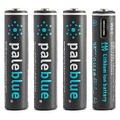 Pale Blue Li-Ion Rechargeable AAA 4-pkn AAA batteri m/ 4x1 ladekabel USB-C
