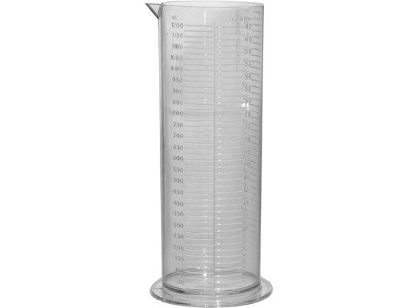 Paterson Plastic Graduate 1200ml Målebeger til fremkallingskjemi 