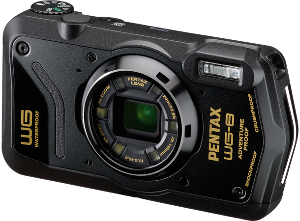 Pentax WG-8 Sort Vanntett og støtsikkert kamera 