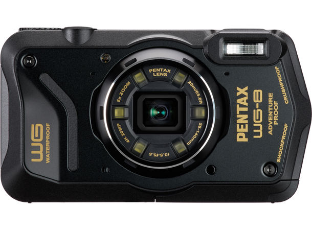 Pentax WG-8 Sort Vanntett og støtsikkert kamera 