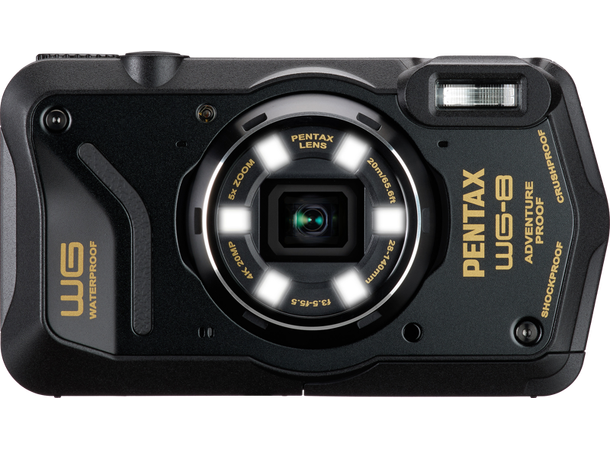 Pentax WG-8 Sort Vanntett og støtsikkert kamera 