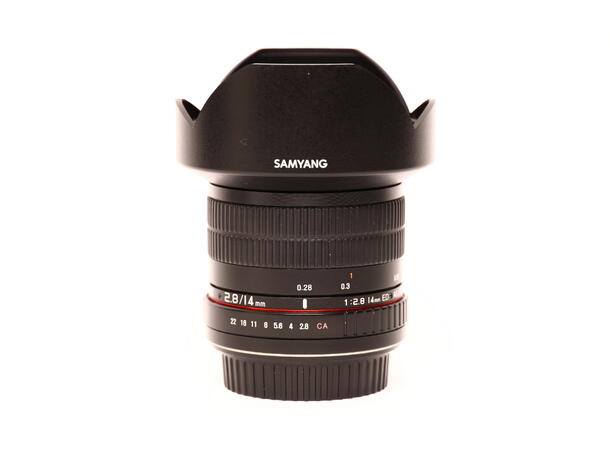 Samyang 14mm f/2.8, BRUKT BRUKT, Se beskrivelse, for Canon EF 