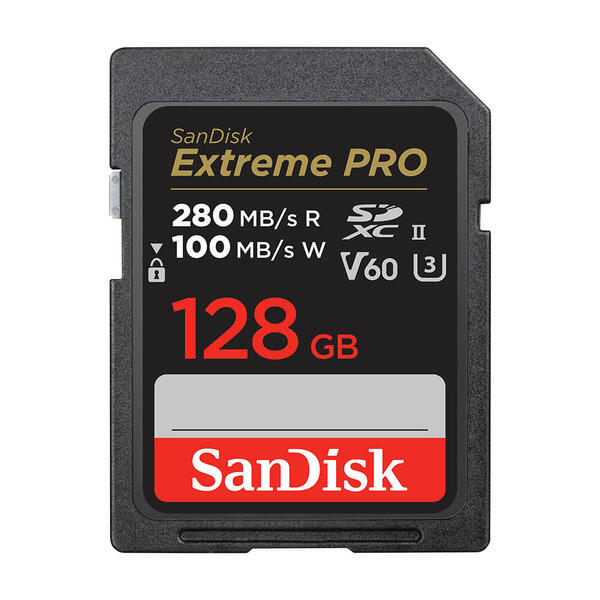 Sandisk Extreme Pro 128GB 280MB/s V60 C10 UHS-II