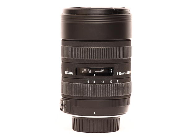 Sigma 8-16mm f/4.5-5.6 DC HSM BRUKT BRUKT, Se beskrivelse, for Nikon F 