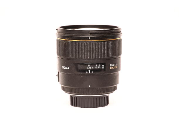 Sigma 85mm f/1.4 DG HSM BRUKT BRUKT, Se beskrivelse, for Nikon F 