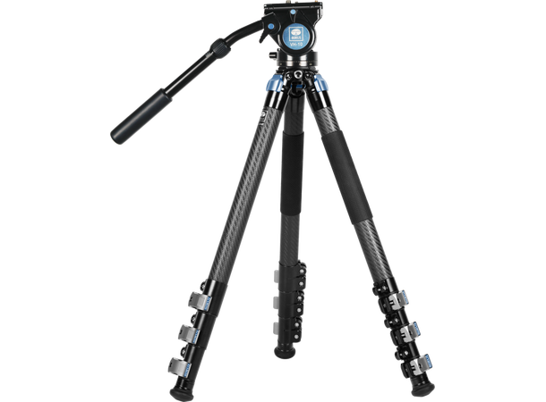 Sirui Tripod L-324F Carbon m/VH-10 Stativ i karbonfiber, holder 18kg 