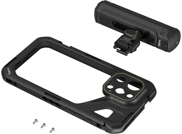 SmallRig 4393 Mobile Video Kit etthånds Mobile Video Cage Kit, iPhone 15 Pro Max