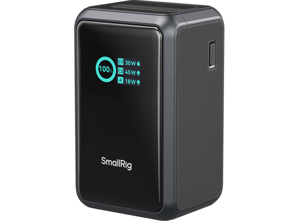 Smallrig 6057 Nano36 Power Bank 10 000 mAh, innebygd USB-C ledning 