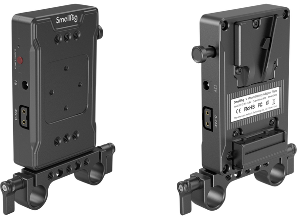 Smallrig Batteri Adapter Plate V-Mount med Dual Rod clamp (enkel versjon) 