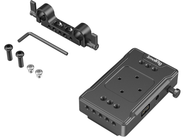 Smallrig Batteri Adapter Plate V-Mount med Dual Rod clamp (enkel versjon) 