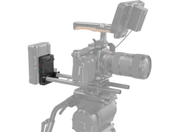 Smallrig Batteri Adapter Plate V-Mount med Dual Rod clamp (enkel versjon) 