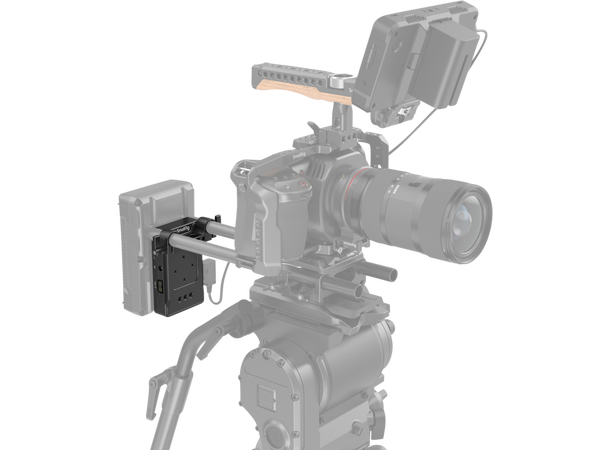 Smallrig Batteri Adapter Plate V-Mount med Dual Rod clamp (enkel versjon) 