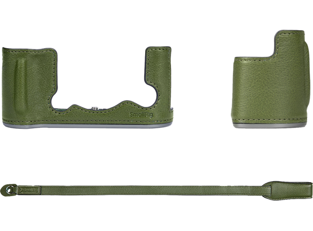 Smallrig Halvveske i Lær, Fujifilm X-T50 Grønn farge 