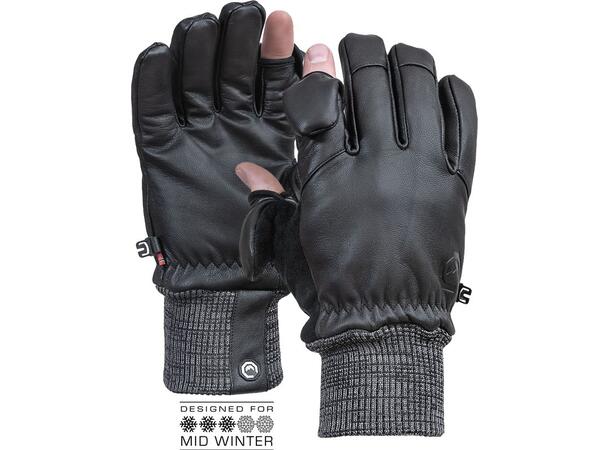 Vallerret Hatchet Fotohanske Sort M Klassisk, stilren fotohanske i lær 