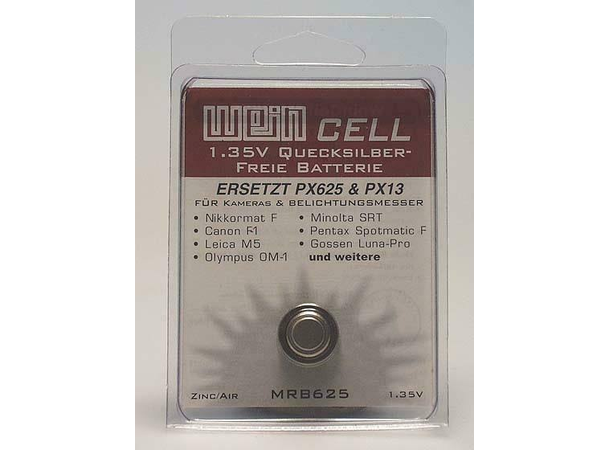 WeinCell PX625 1,35V batteri Nøyaktig spenning og stabil utgang 