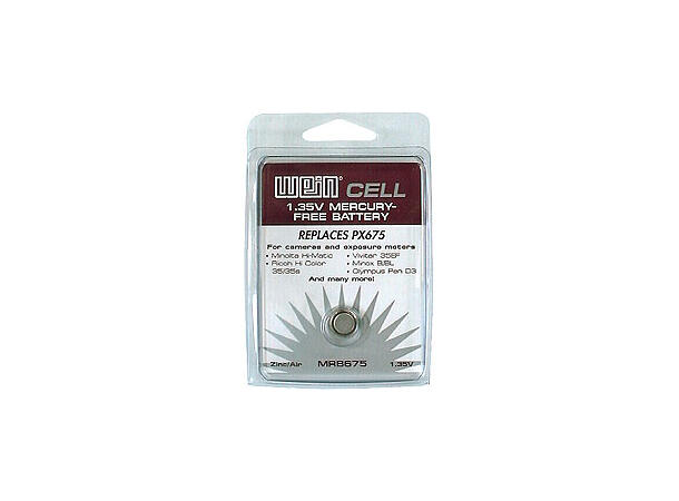 WeinCell PX675 1,35V batteri Nøyaktig spenning. Erstatter PX675 