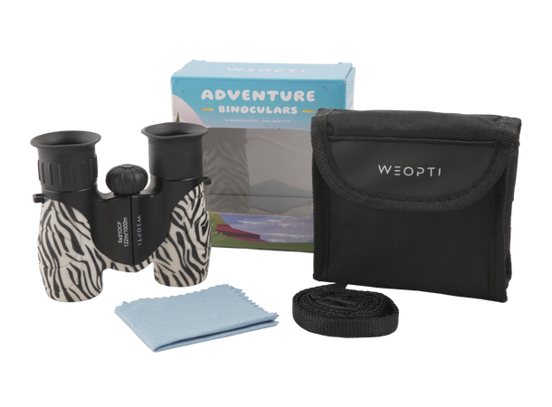 Weopti Adventure 6x21 Sebra Kikkert som er spesialdesignet for barn 