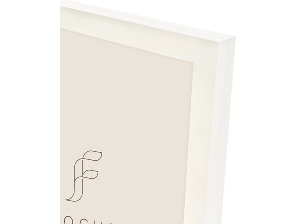 Willow Hvit Ramme 10x15 cm dobbel Elegant hvit ramme i tre 