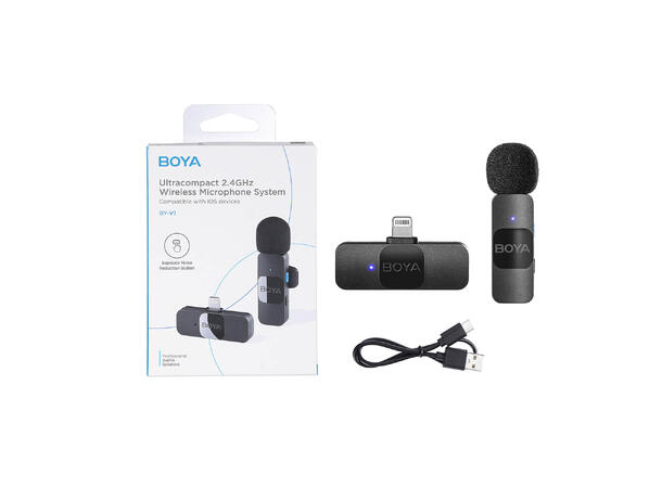 BOYA Wireless Microphone x1 BY-V1 MINI Lightning 