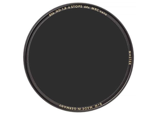 B+W ND-Filter 82 mm ND 1,8 MRC Nano Master | 6 f-stop 