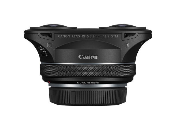 Canon RF-S 3.9mm F3.5 STM DUAL FISHEYE 180° VR opptak på en singel sensor 