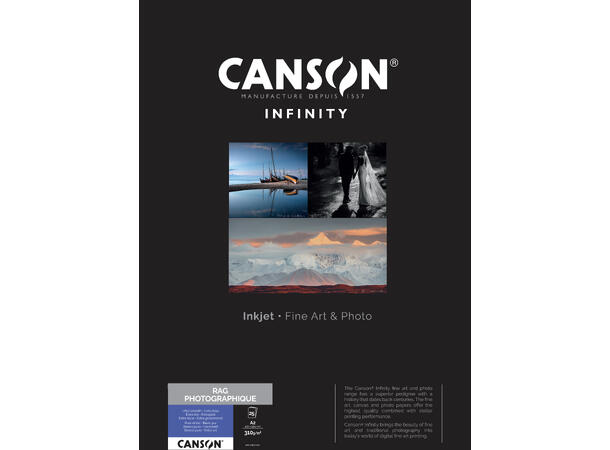 Canson Rag Photographique A2 210gsm, 25 ark 