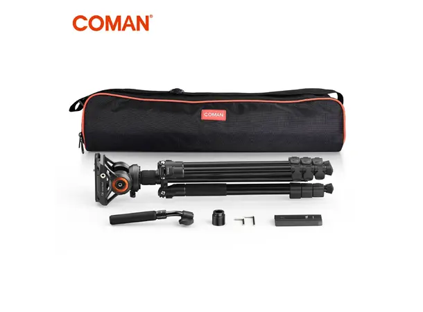 Coman KX3939 Plus Tripod m/ Q6 videohode Stativ for foto, video og spottingscope 